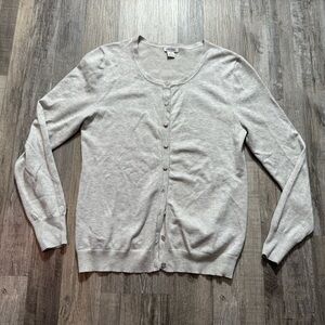 Brand Gray Cardigan Sweater